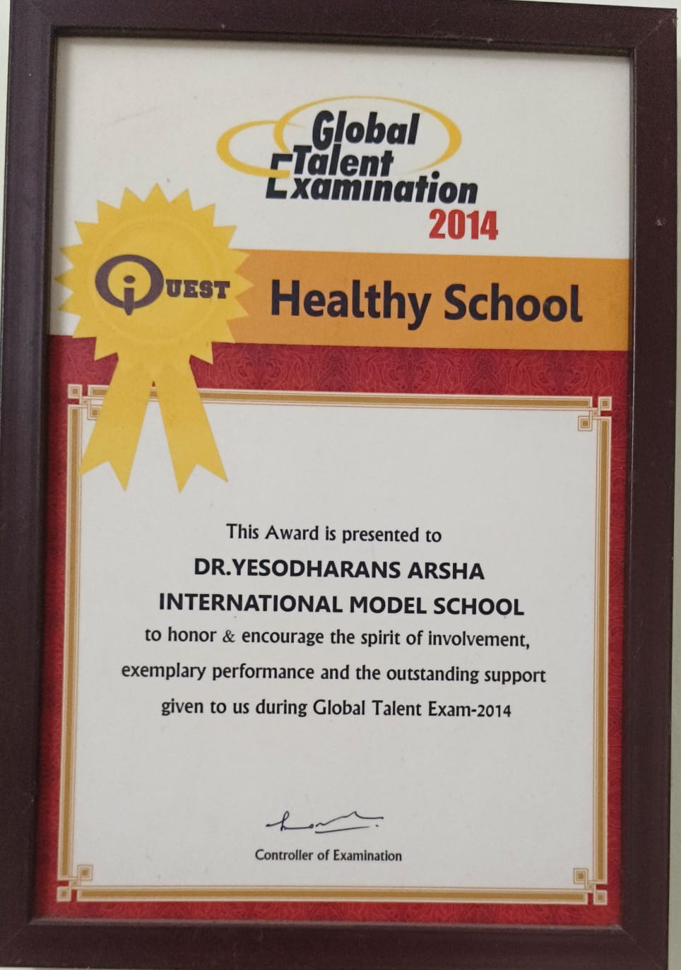 Global Talent Examination 2014